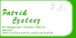 patrik czelecz business card